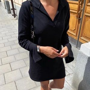 Djerf Avenue Black getaway dress